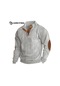 Erkek Dik Yaka Uzun Kollu Sweatshirt - Açık Gri - Wr329141