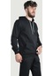 Erkek Kapüşonlu Uzun Kollu Sweatshirt 20y-5200249 Siyah - Siyah