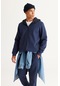 AC&Co / Altınyıldız Classics Erkek Lacı Standart Fit Normal Kesim Kapüşonlu  Fermuarlı Sweatshirt