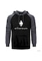 Ethereum Gri Reglan Kol Kapşonlu Sweatshirt Gri