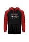 Ferrari Ghost Kırmızı Reglan Kol Kapşonlu Sweatshirt Kırmızı