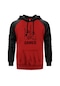 Gamer %100 Kırmızı Reglan Kol Unisex Sweatshirt Hoodie Kırmızı