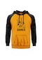 Gamer %100 Sarı Reglan Kol Unisex Sweatshirt Hoodie Sarı