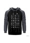 Gezgin Gri Reglan Kol Kapşonlu Sweatshirt Gri