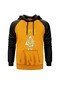 Ghost Cross Sarı Reglan Kol Kapşonlu Unisex Sweatshirt Sarı