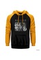 Haggard And Thou Shalt Sarı Reglan Kol Kapşonlu Sweatshirt Sarı