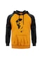 Hellboy Face Sarı Reglan Kol Unisex Sweatshirt Hoodie Sarı