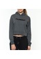 Hummel Rayce Kadın Gri Baskılı Kapüşonlu Sweatshirt