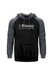 I Sleepy Gri Reglan Kol Kapşonlu Sweatshirt Gri (551826397)