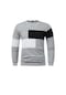 Ikkb Yeni Moda Rahat Ekleme Erkek Sweatshirt - Açık Gri