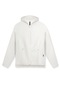 İlkbahar - Sonbahar Düz Renk Kapüşonlu Erkek Sweatshirt Beyaz
