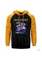 Iron Maiden Flight 666 Sarı Reglan Kol Kapşonlu Sweatshirt Sarı