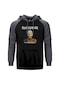 Iron Maiden The Book Of Souls Gri Reglan Kol Kapşonlu Sweatshirt Gri (551823802)