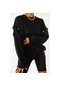 Xhan Kadın Siyah Çıtçıt Detaylı Sweatshirt 1Kzk8-10775-02 Siyah