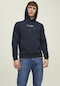 Jack & Jones Kapüşonlu Premium Baskılı Sweatshirt- Bluarchie 12216335 Navy Blazer