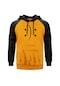 Karar Ver Smile Sarı Reglan Kol Unisex Sweatshirt Hoodie Sarı