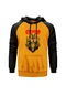 Kreator Devil Inside Sarı Reglan Kol Kapşonlu Sweatshirt Sarı