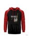 Kripto Para Survivor Of Deep Kırmızı Reglan Kol Kapşonlu Sweat Kırmızı