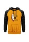 La Casa De Papel Half Face Sarı Reglan Kol Unisex Sweatshirt Sarı