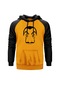 La Casa De Papel Silüet Sarı Reglan Kol Unisex Sweatshirt Hoodie Sarı