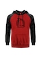 League Of Legends Logo Kırmızı Reglan Kol Unisex Sweat Hoodie Kırmızı