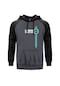 Lewis Hamilton 44 Gri Reglan Kol Kapşonlu Sweatshirt Gri