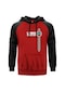 Lewis Hamilton 44 Kırmızı Reglan Kol Kapşonlu Sweatshirt Kırmızı