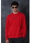 Lufian Erkek Star Sweatshirt 627112030098 Kırmızı