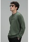 Lufian Erkek Star Sweatshirt 627112030098 Yeşil