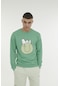 Lumberjack ML SNOOPY 16SNP53 2PR Yeşil Erkek Sweatshirt