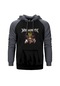 Megadeth Puppet Gri Reglan Kol Kapşonlu Sweatshirt Gri