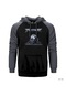 Megadeth Skull Chain Gri Reglan Kol Kapşonlu Sweatshirt Gri