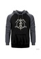 Metallica Magnetic Gri Reglan Kol Kapşonlu Sweatshirt Gri
