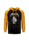 Metallica Skull Sarı Reglan Kol Kapşonlu Sweatshirt Sarı (528778133) Sarı