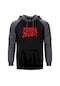 Morbid Angel Logo Gri Reglan Kol Kapşonlu Sweatshirt Gri (554880506) Gri