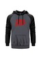 Morbid Angel Logo Gri Reglan Kol Kapşonlu Sweatshirt Gri (554882096)