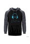 Music Is Life 2 Gri Reglan Kol Kapüşonlu Unisex Sweatshirt Gri