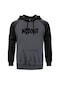 No Doubt Text Gri Reglan Kol Unisex Sweatshirt Hoodie Gri