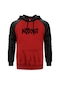 No Doubt Text Kırmızı Reglan Kol Unisex Sweatshirt Hoodie Kırmızı