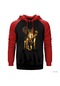 Opeth Ghost Reveries Kırmızı Reglan Kol Kapşonlu Sweatshirt Kırmızı