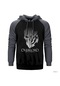 Overlord Sorcerer Kingdom Gri Reglan Kol Kapşonlu Sweatshirt Gri