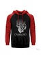 Overlord Sorcerer Kingdom Kırmızı Reglan Kol Kapşonlu Sweat Kırmızı