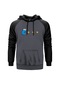 Pac Man Blue Gri Reglan Kol Unisex Sweatshirt Hoodie Gri