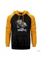 Panda Keep Sleeping Sarı Reglan Kol Kapşonlu Sweatshirt Sarı