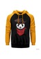 Panda Korsan Sarı Reglan Kol Kapşonlu Sweatshirt Sarı
