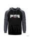 Pantera Walk On The Wild Side Gri Reglan Kol Kapşonlu Sweat Gri