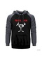 Pearl Jam Mascot Gri Reglan Kol Kapşonlu Sweatshirt Gri