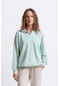 Polo Yaka Organik Pamuklu Kadın Sweatshirt