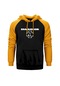 Rammstein Logo 2 Sarı Reglan Kol Kapşonlu Sweatshirt Sarı