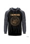 Ramones Gold Edition Gri Reglan Kol Kapşonlu Sweatshirt Gri